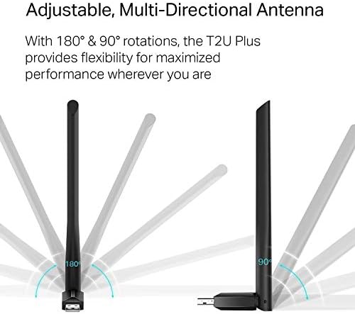 TP-Link AC600 USB WiFi Adapter for PC (Archer T2U Plus)- Wireless Network Adapter for Desktop with - Image 3