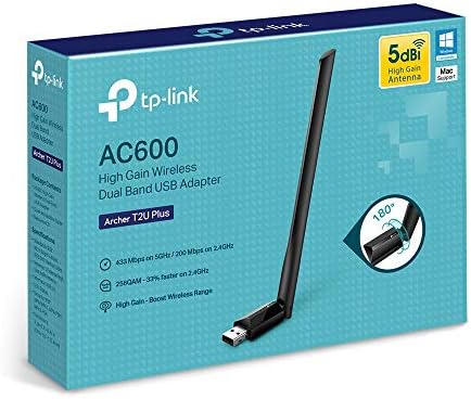 TP-Link AC600 USB WiFi Adapter for PC (Archer T2U Plus)- Wireless Network Adapter for Desktop with - Image 6